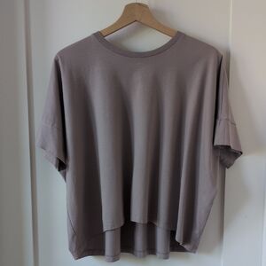 Uniqlo Cotton Oversized T-Shirt in Mauve S
